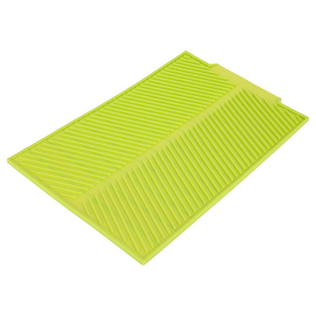 Rectangle Silicone Drain Mat Drying Dishes Pad Heat Resistant Slip proof Tray