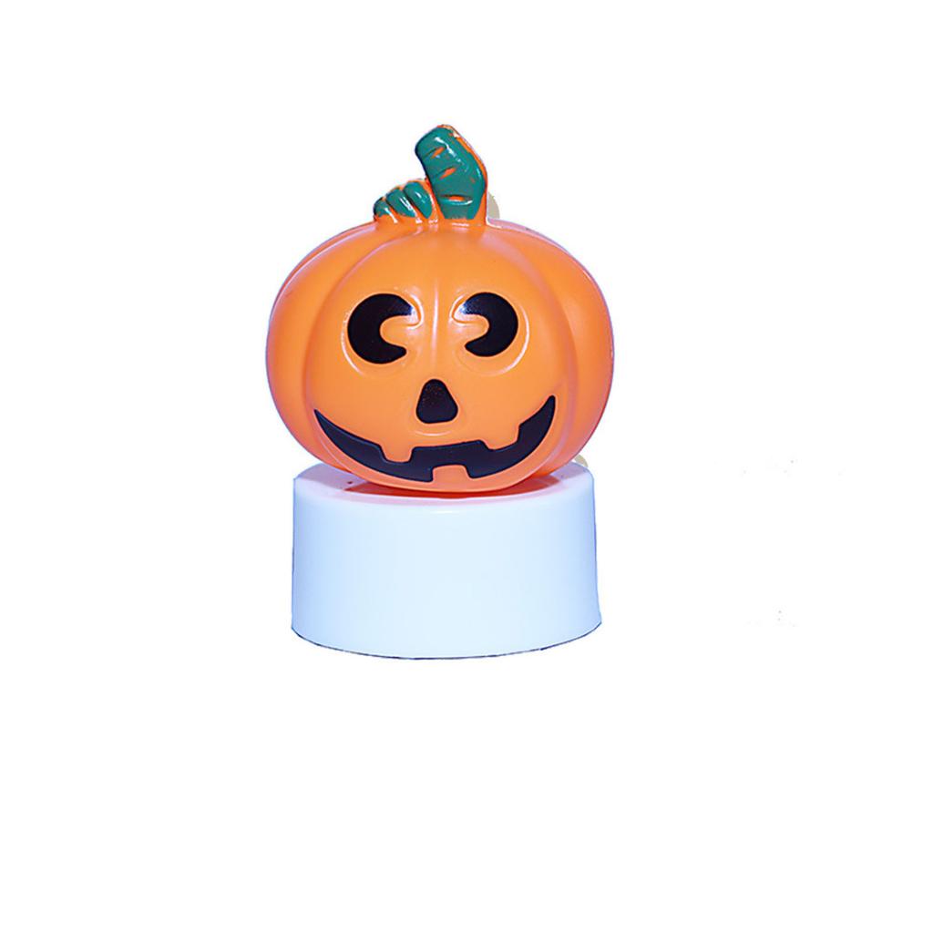 Halloween Ghost Light Decoration LED Candle Ghost Figurine Party Tabletop Ornament Halloween Festival Haunted House Accessory