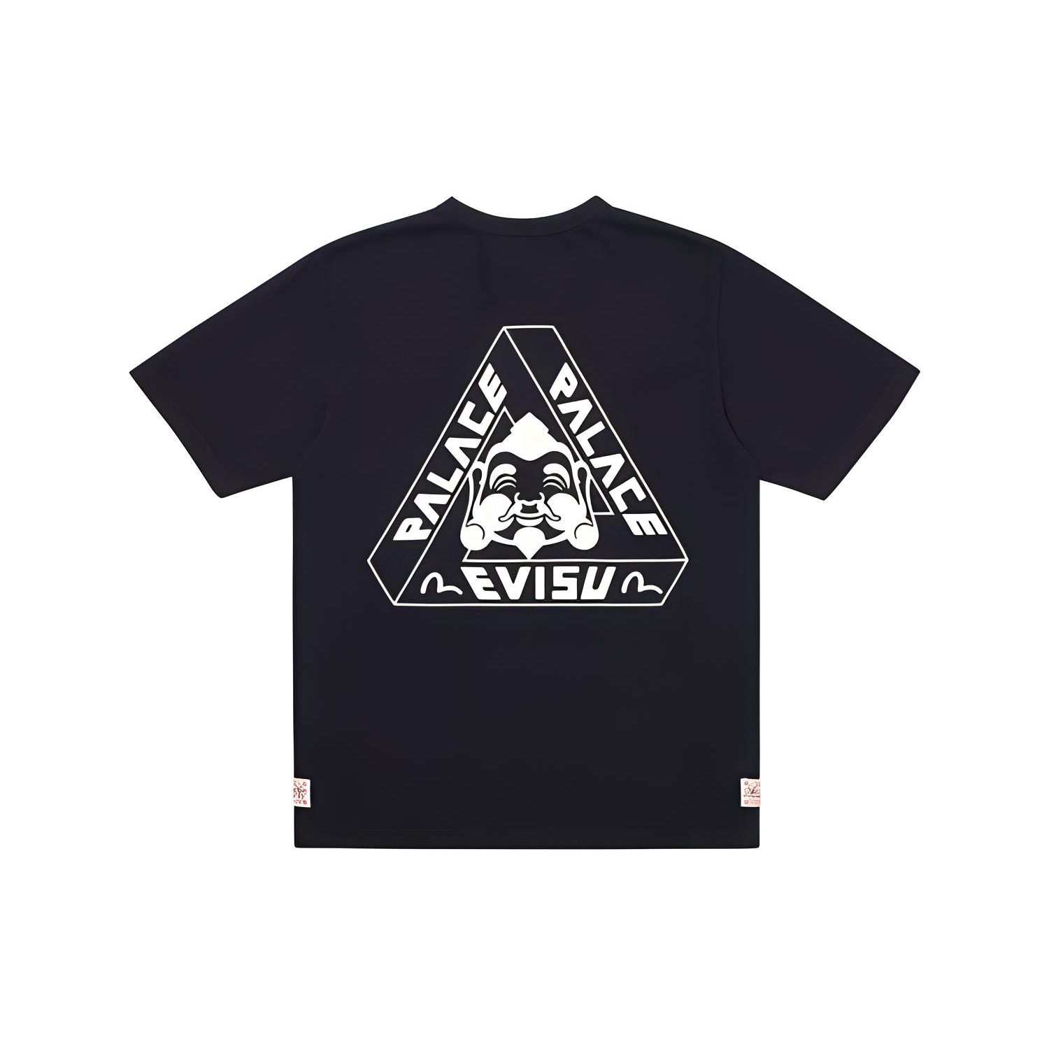 

Футболка с короткими рукавами и логотипом Palace Evisu, топы унисекс, черный PAL-SS20-007 L