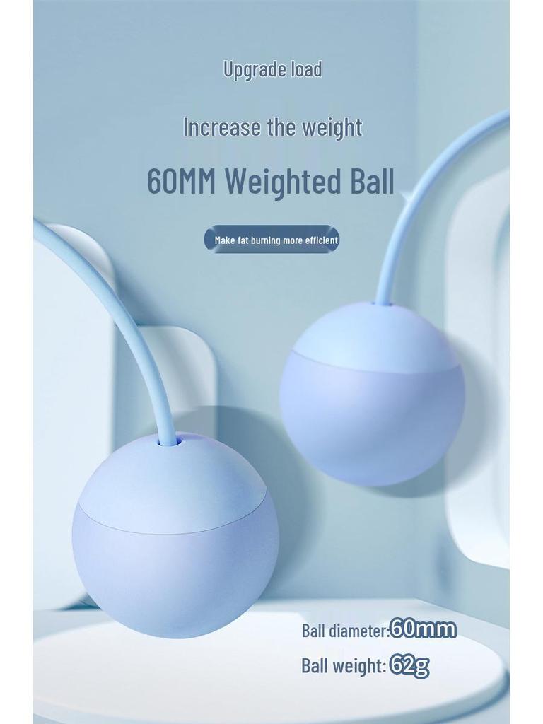 Cordless Weighted Fitness Jump Rope: Gravity Count Model for Weight Loss & Fat Burning