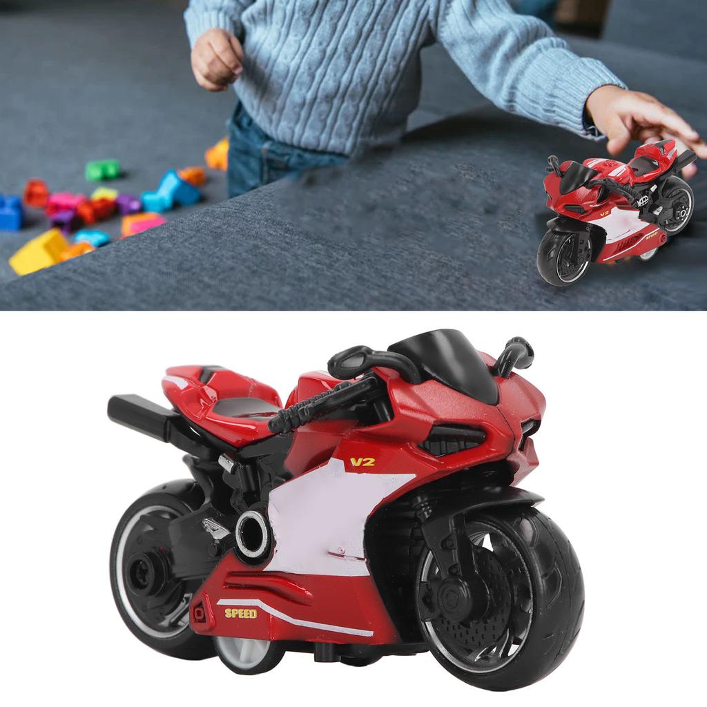 Pull Back Motorcycles Toy Innovative Simulation Alloy Motorcycle Model for Kids Gifts Collection