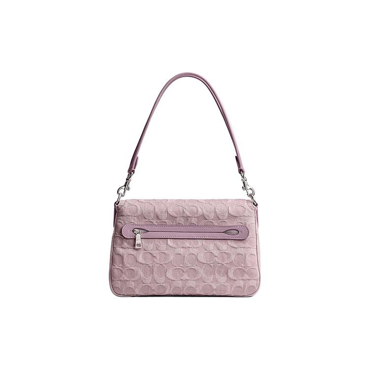 New COACH Tabby Denim With Leather Messenger Bag Crossbody Bag Shoulder Bag Women's Pink CJ854-LHPPU