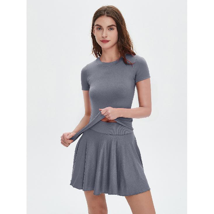 New yoga top, yoga short sleeved fitness suit, running and fitness versatile top, slim fit T-shirt for women