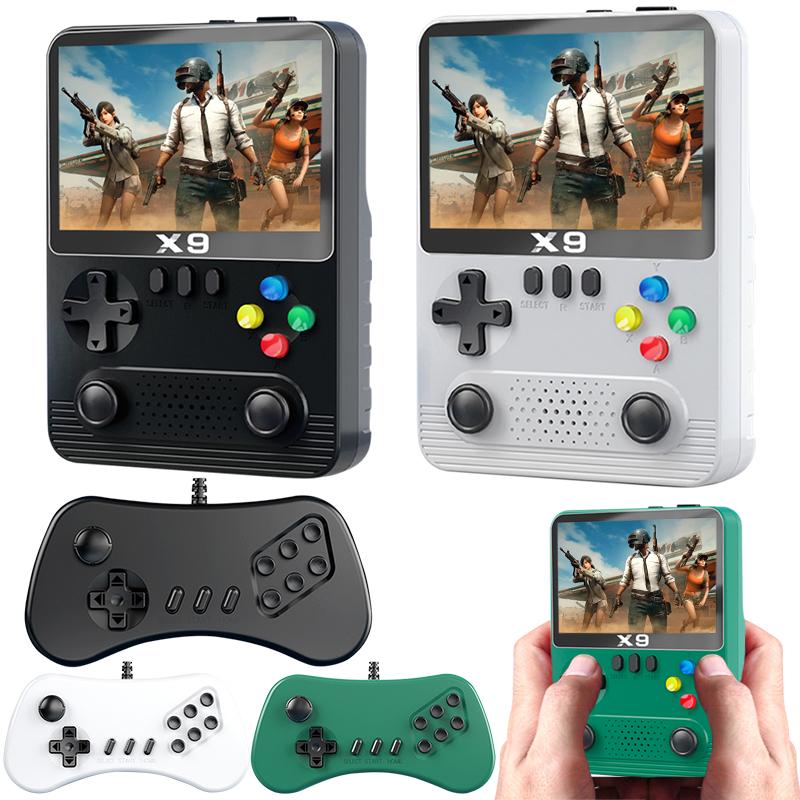 X9 Retro Video Game Console 3.5in IPS Screen Mini Video Game Machine Dual 3D Joystick 11 Emulators for PSP for Kids and Adults