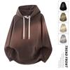 Men's 2025 Autumn Solid Color Heavyweight Loose Pullover Hoodie - Trendy and Versatile Style