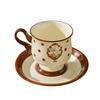 Duo Li Rabbit Ceramic-Style Tea Cup with Saucer Set