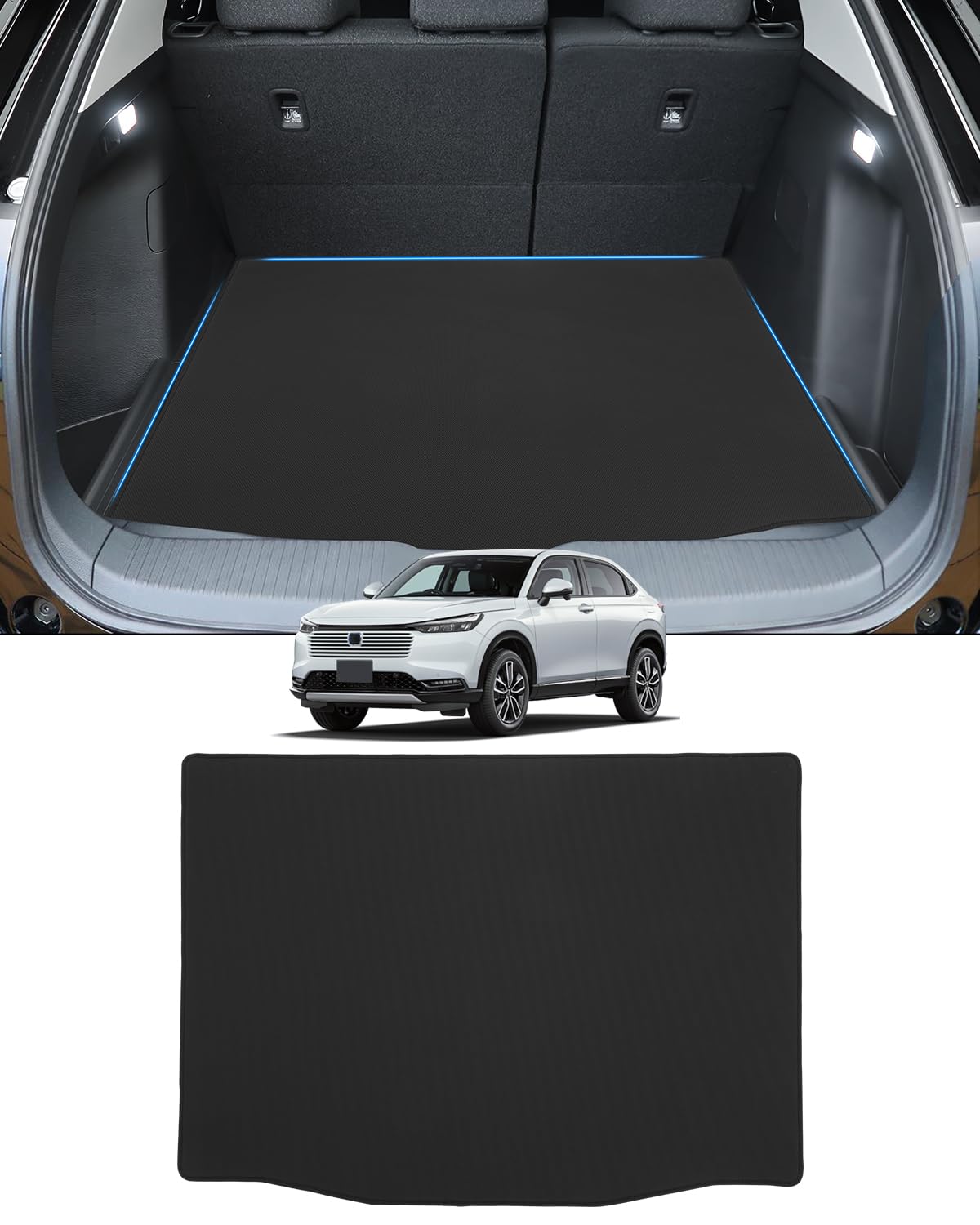 

Mixsuper Honda New Vezel RV Series Коврик для багажника 2D Коврик в багажник Совместим с поддоном багажника VEZEL Коврик для груза Апрель 2021 - Настоящее время Детали интерьера Vezel чёрный