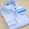Camicie da uomo 8XL Taglie Forti Qualità Superiore Manica Lunga Vestibilità Slim Monocolore Righe Formale da Lavoro Camicia Bianca Abbigliamento Sociale Maschile