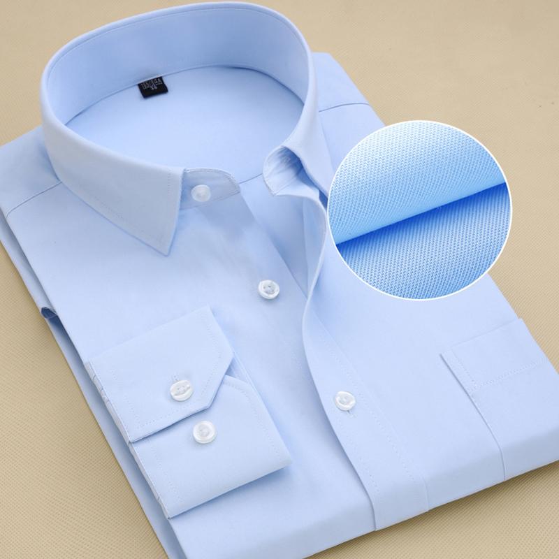 Camicie da uomo 8XL Taglie Forti Qualità Superiore Manica Lunga Vestibilità Slim Monocolore Righe Formale da Lavoro Camicia Bianca Abbigliamento Sociale Maschile