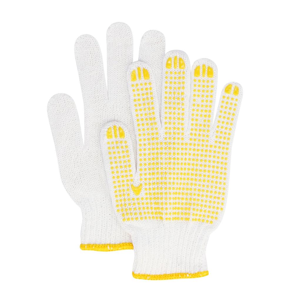 Otafuku Gloves Work Gloves Gauge Free Size Non-Slip [7 Non-Slip PVC] #262 [12 Pairs]