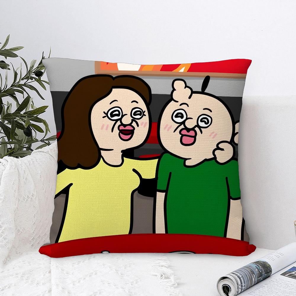 Bbangbbangs Diary Cartoon Pillow Case Sofa Decorative Home Double-sided Print Plush Throw Pillow Covers Cushion Decor Cover