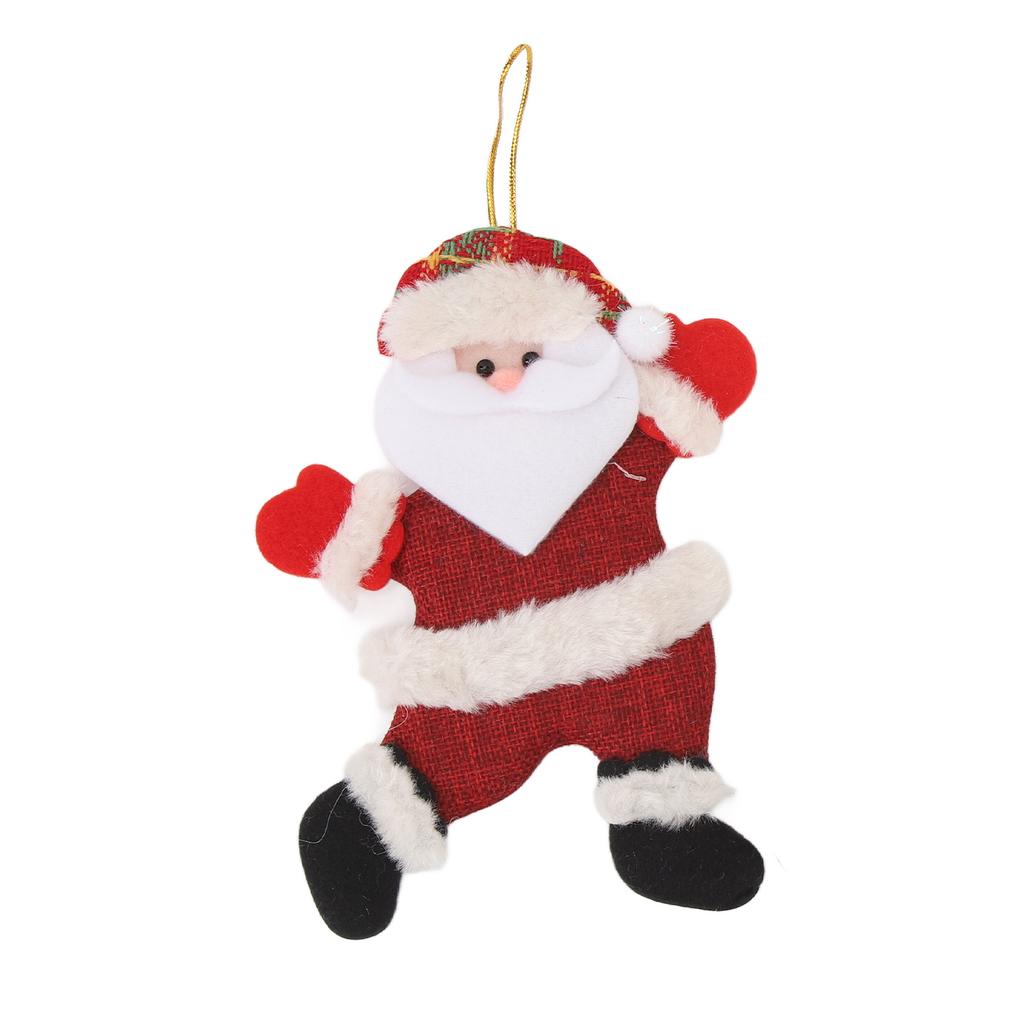 4Pcs Christmas Tree Decorations Cotton Cloth Cute Doll Pendant Xmas Hanging Ornaments Reindeer Snowman Father Christmas Bear