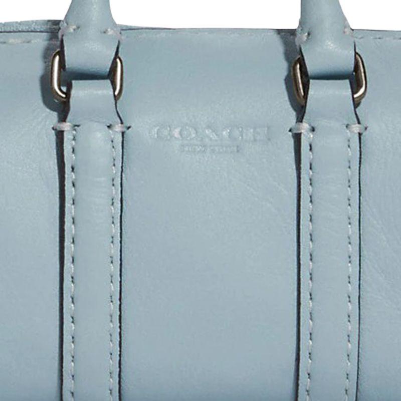 New COACH Cow Leather Boston Bag, Handbag, Charm Bag, Accessory Unisex Light Blue C9980-QBPOW