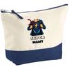 Makeup Bag - PLANETEE - Super Grandma Woman - Large Size - Cotton - HD Sublimation Printing