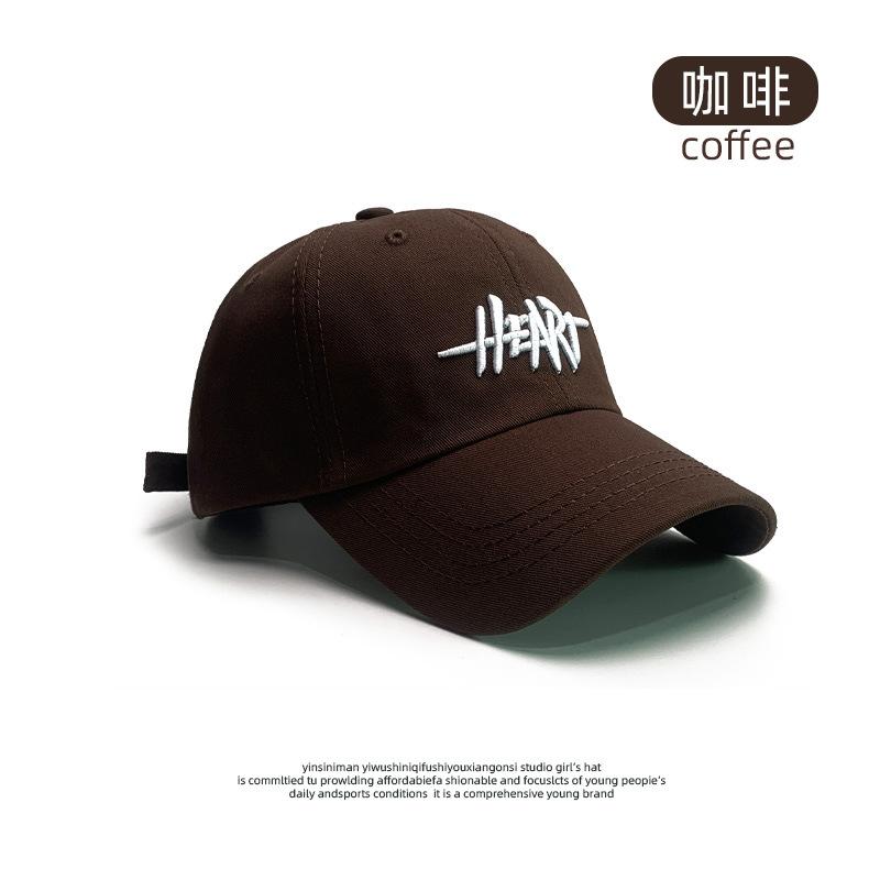 Four Seasons Washed Baseball Cap Men's Three-dimensional Letter Embroidered Cap Women's Deepened Wide Brim Face Small Sun Cap