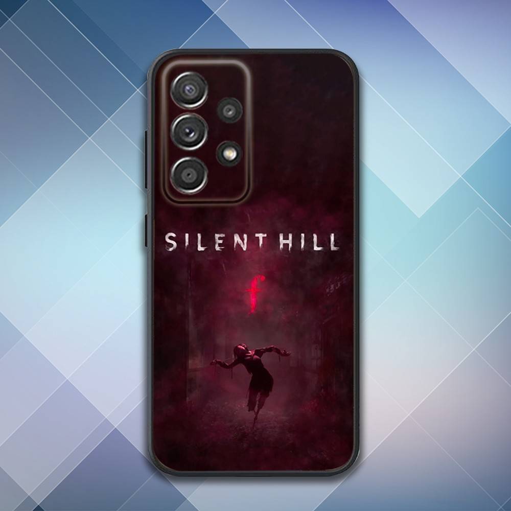 S-Silent Horror Hill Game Phone Case For Samsung S25,S24,S21,S22,S23,S30,Ultra,S20,Plus,Fe,Lite,Note,10,9,5G Black Cover