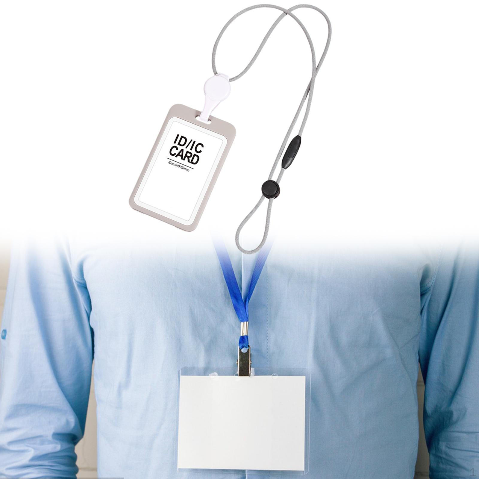 

Держатель для бейджа, удостоверение личности, водонепроницаемый, работа, подарок на день медсестры, выдвижные карточки медсестры Grey