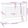 Vidaxl Biała Osłona Na Kaloryfer, Płyta Mdf, 112 Cm