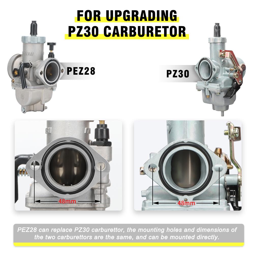 NIBBI PEZ 28 30mm Vergaser Mit Vergaserdüsen 50cc 125cc 250cc Motor Für Gy6 Yamaha Kawasaki Suzuki Pitbike Motorrad Zubehör
