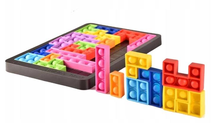 Pop It Klocki Popit Tetris Puzzle Układanka Bąbele