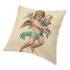 Renaissance Engel Dekokissenbezüge Dekor Home Fashion Vintage Cherub Wings Sofa Kissenbezug Quadratischer Kissenbezug Dakimakura