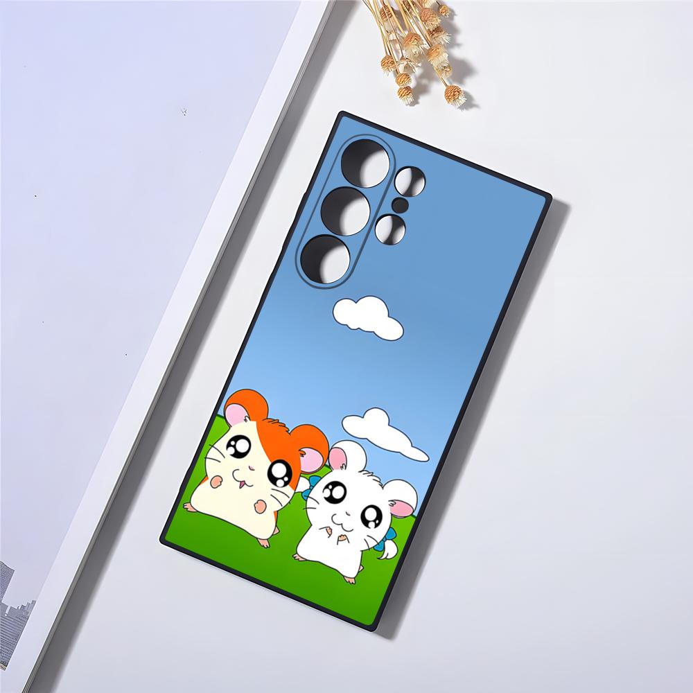Hamtaro Cute Hamster Mouse Phone Case For Samsung S24 Ultra S23 Fe S22 S20 S21 Plus Galaxy A54 A34 A24 A53 Note 20 Cover