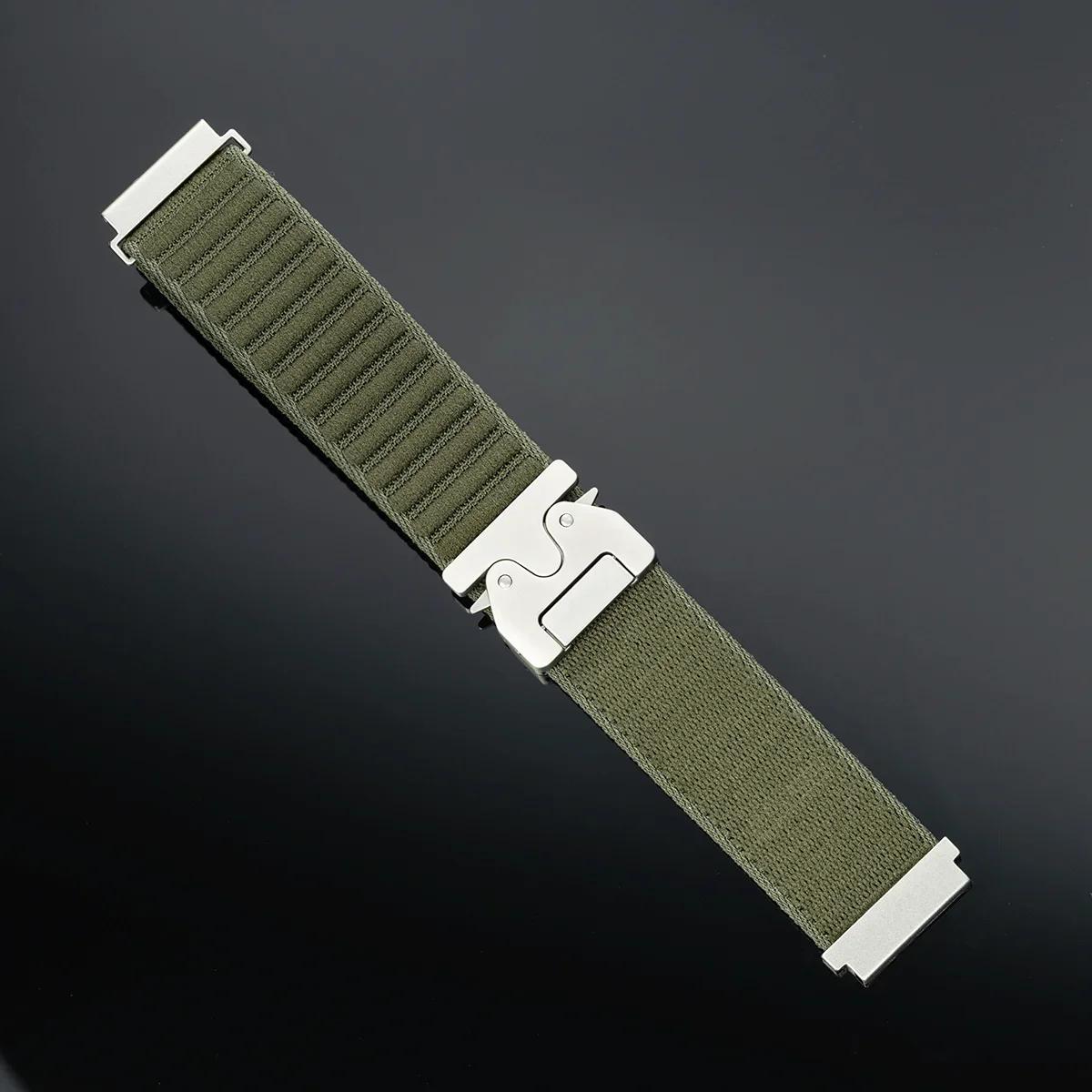 

22mm Nylon Braided Elastic Band for Huawei Watch GT5 4 Pro 46mm Sport Strap for Huawei GT5 Amazfit Balance GTR 4/3 47mm Bracelet 22mm зелёный
