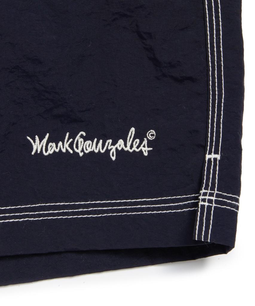 MARK GONZALES Nylon Stitch Detail Short - Navy