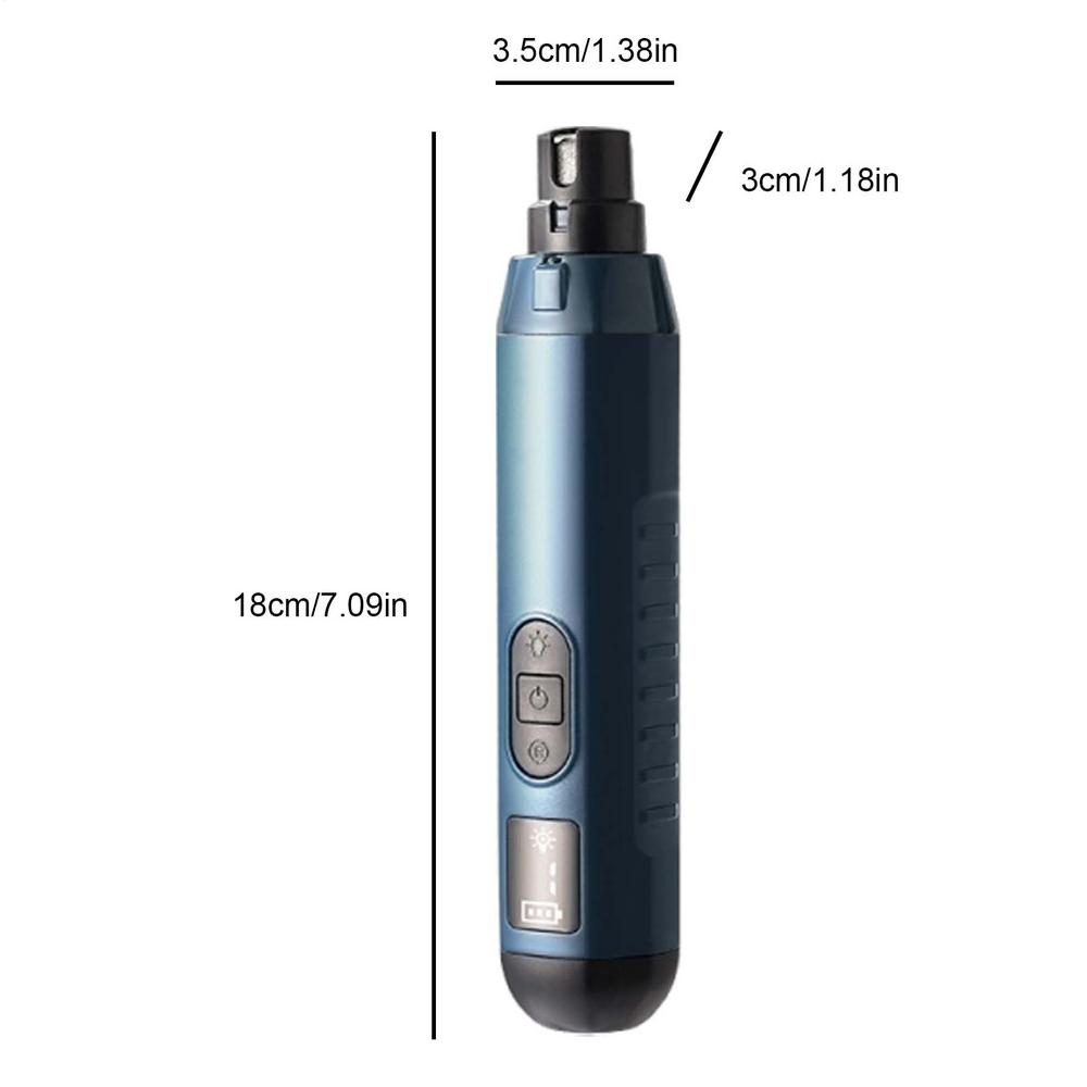 Dog Nail Grinder Quiet Kitten Paws Trimmers USB Rechargeable Quiet 5-Speed Grinder Electric Paw Care Tool For Pets Dog Cat