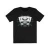 Unisex Round Neck T Shirt Skull Cool Printed Vegas Casino Tee