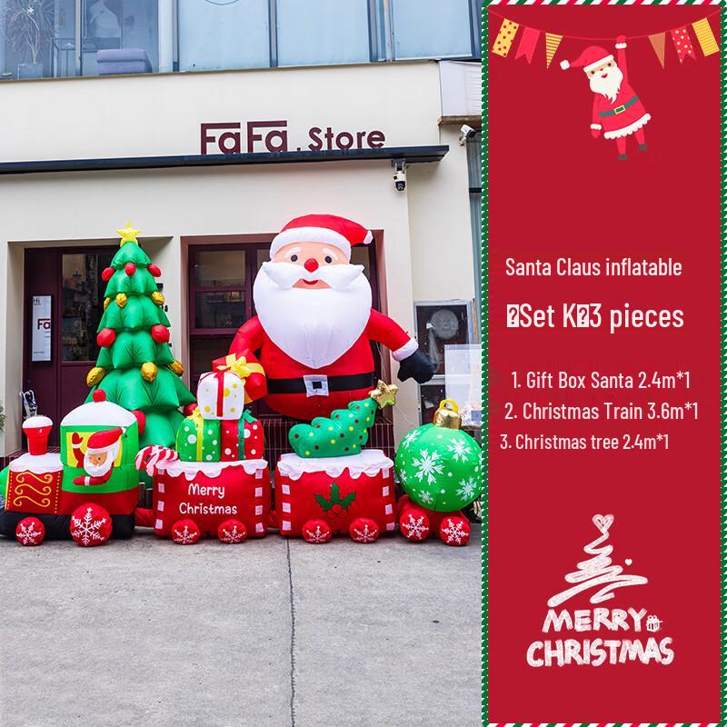 

Christmas Automatic Inflatable Decor Set