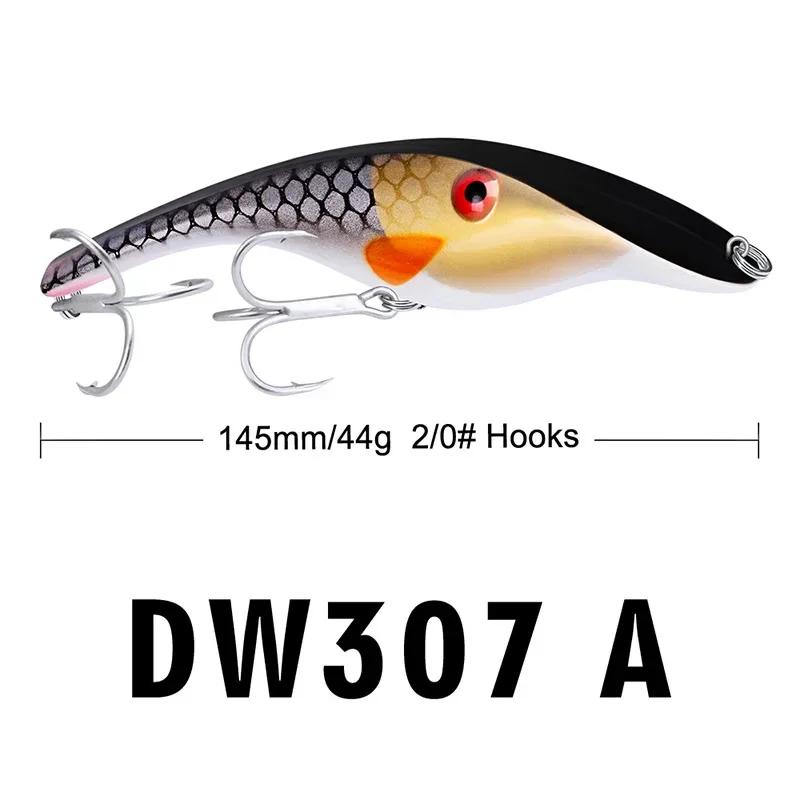 

ALASICKA 14cm 43g Jerkbait Hard Artifical Slow Sinking Lures Pike Bait Jerk Wobblers Fishing Tackle Floating Crank Jerk Troll
