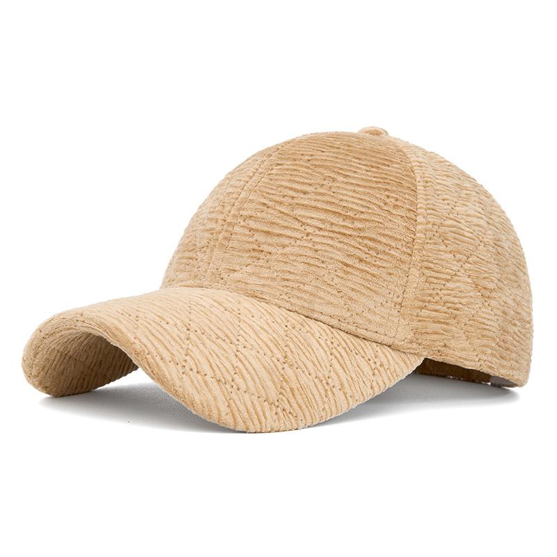 Autumn Winter Baseball Cap Women's Corduroy Cotton Warm Cap Sun Hat