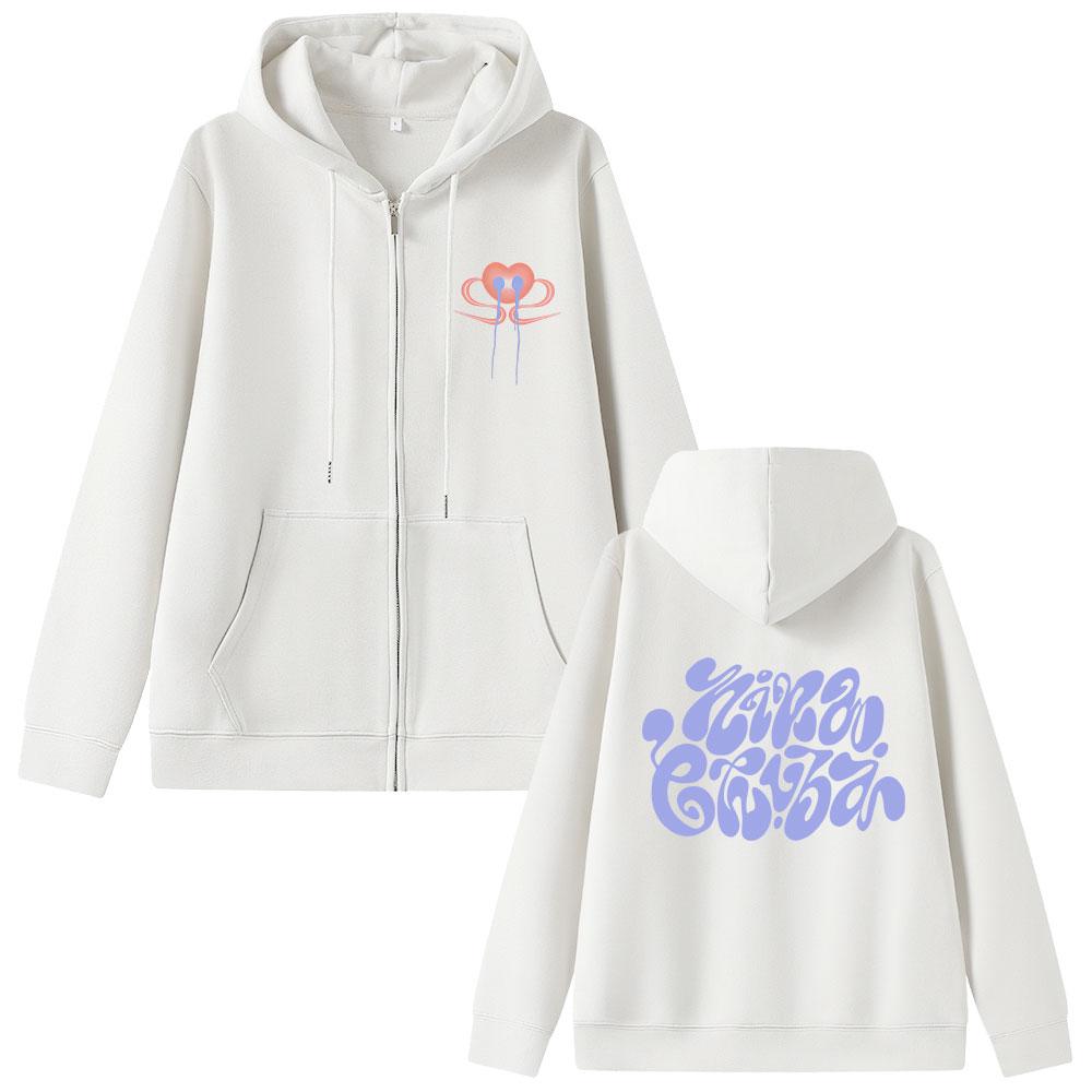 Nina Chuba Tour Cover Zipper Hoodie Men Women Fashion Pop Music Streetwear Unisex Vintage Casual Zip Up Jacket
