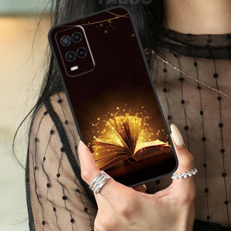 Book Lover Case For Oppo A5 Pro A15 A17 A57 A77 A18 A38 A58 A78 A98 A94 A74 A54 A40 A60 A80 A96 A76 A16
