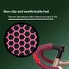 Bicycle Bend Handle with Road Handle with Silicone Carbon Fiber Pattern Non-slip Sweat-absorbing Strap Cycling Accessories