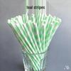 Individually Wrapped Biodegradable Striped Paper Straws