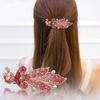Hair Clip Different Shape Faux Rhinestone Inlaid Alloy Shiny Hair Barrette for Girl