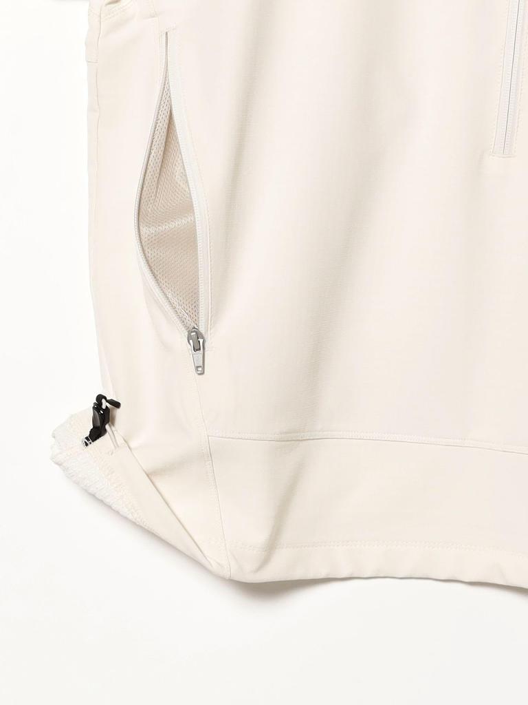 Beams Men's Water-Repellent Raised Half-Zip Hoodie, Black, Medium, 11131301147