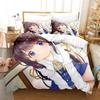 3D Anime The Ryuo's Work Is Never Done! Printed Bed Set Duvet Cover Pillowcase Bedding Set Bed Linen Sheet Quilt Cover Full Size