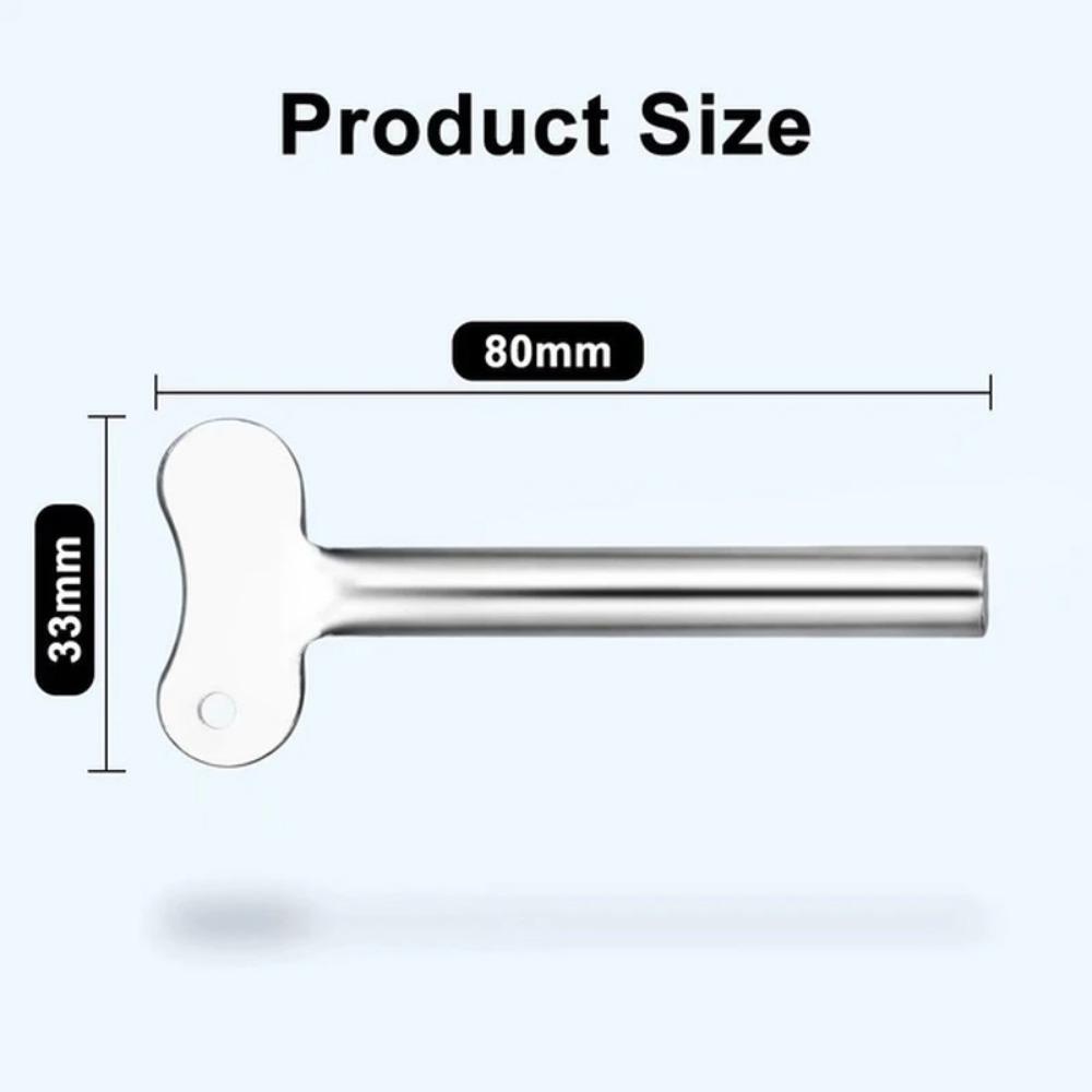 1/2/4/6pcs Stainless Steel Toothpaste Tube Squeezers Metal Key Toothpaste Squeezers for Bathroom Hair Dye Cosmetic Tubes Squeezer