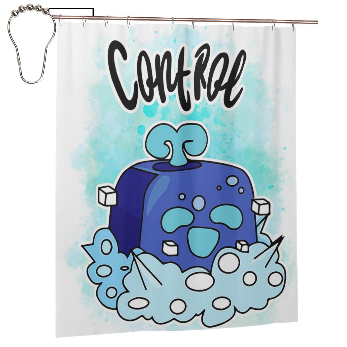 

Control Blox Fruits Shower Curtain Bathroom Polyester Waterproof Bath Curtains With Hooks W60H190(CM)-1 Pcs