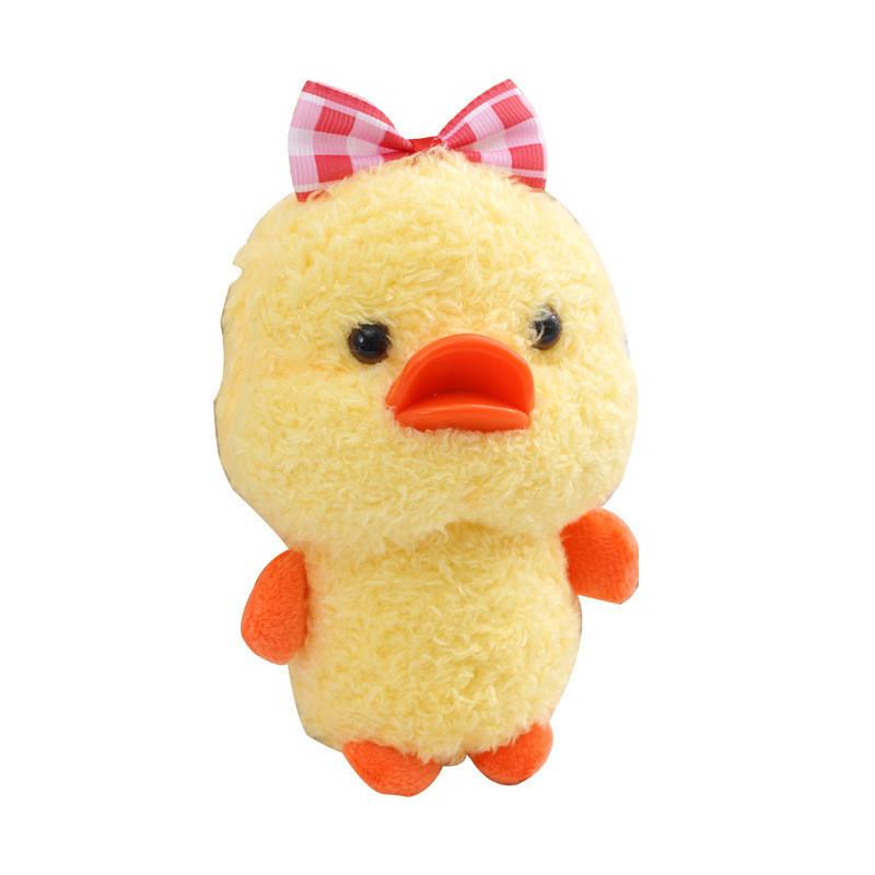 Adorable Plush Duck Keychain Cute Stuffed Animal Doll For Bags And Gifts