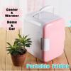 DC 12V 4L Car Refrigerators Ultras Quiet Low Noise Car Mini Refrigerators Freezer Cooling Heating Box Fridge Home Outdoor