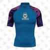 Mens UV Protection Rash Guard Short Sleeve Swimwear Surfing Diving Swimming Water Sports