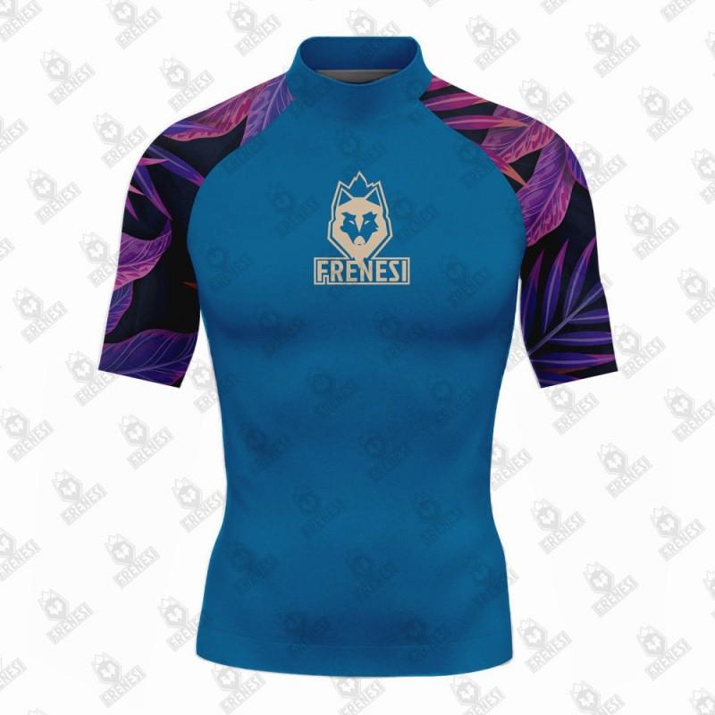 Mens UV Protection Rash Guard Short Sleeve Swimwear Surfing Diving Swimming Water Sports
