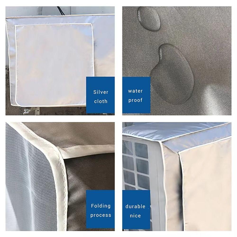 Dust Cover Air Conditioner Cover Waterproof Sun Rainproof Cover Cleaning Cover All Four Seasons