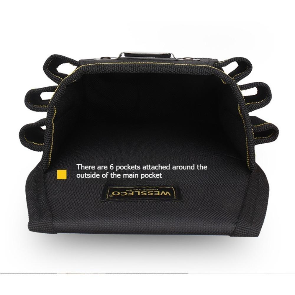 Torba biodrowa na narzędzia, wielofunkcyjna, torba na narzędzia do napraw, mały rozmiar, płótno, pas elektryka, zestaw narzędzi, na place budowy