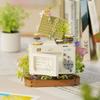 Floral Vintage Camera Building Bricks DIY Handcrafted Flower Sculpture Desktop Art Ornament Indoor Home Decor Assembly Craft