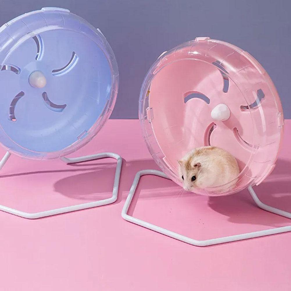 Hamster Exercise Wheel Pet Running Wheel Cage Small Rodent Mice Silent Jogging Play Toys Animals Rat Brackets Accessories